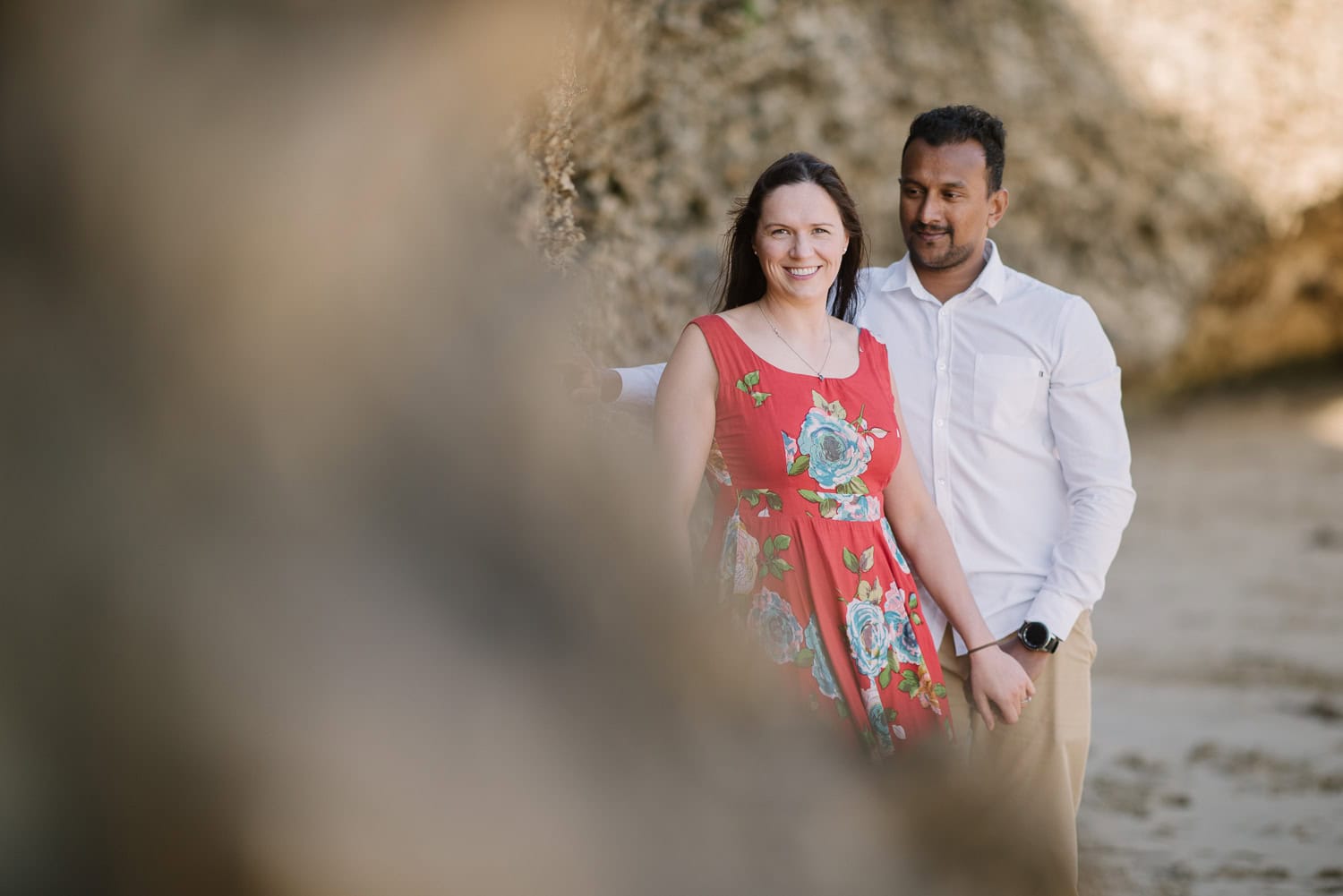 Engagement portraits at Childers cove near Waanrmabool