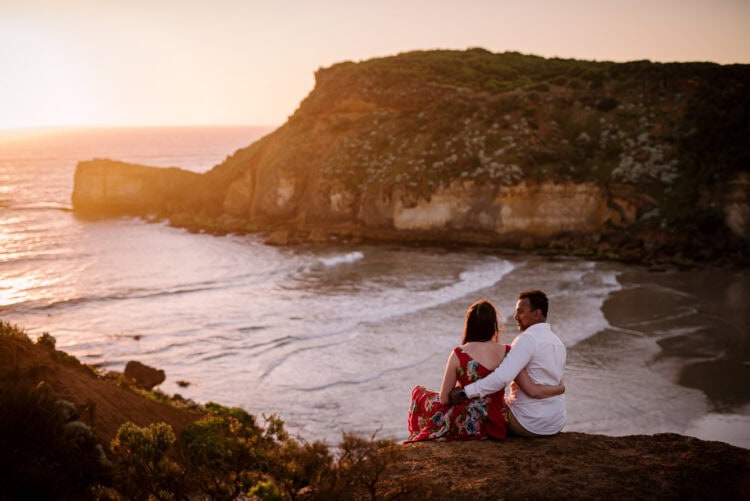 Childers cove near Warrnambool at Sunset